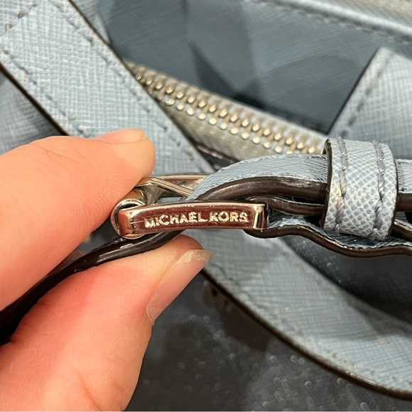 Michael Kors Sutton Powder Blue Satchel - Picture 12 of 16
